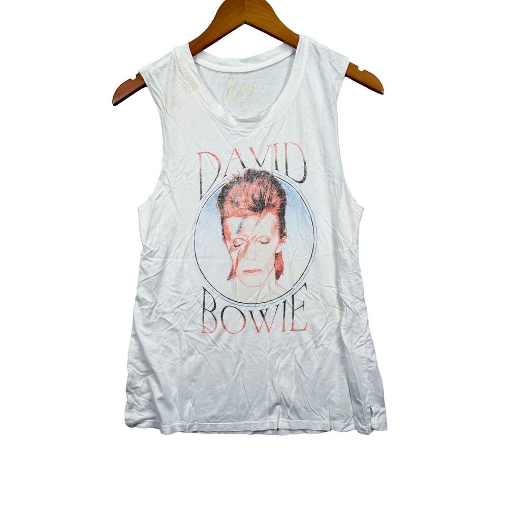David Bowie Aladdin Sane Soft Thin White Duke Slub Muscle Tank Rock L
